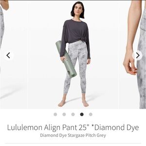 Lululemon Align Pant 25" Diamond Dye